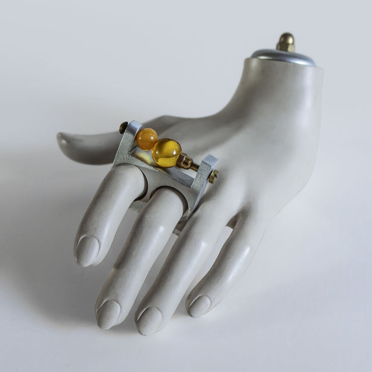 Conceptual Jewelry Steampunk Rings (2 holes) - ROMUALDAS INČIRAUSKAS